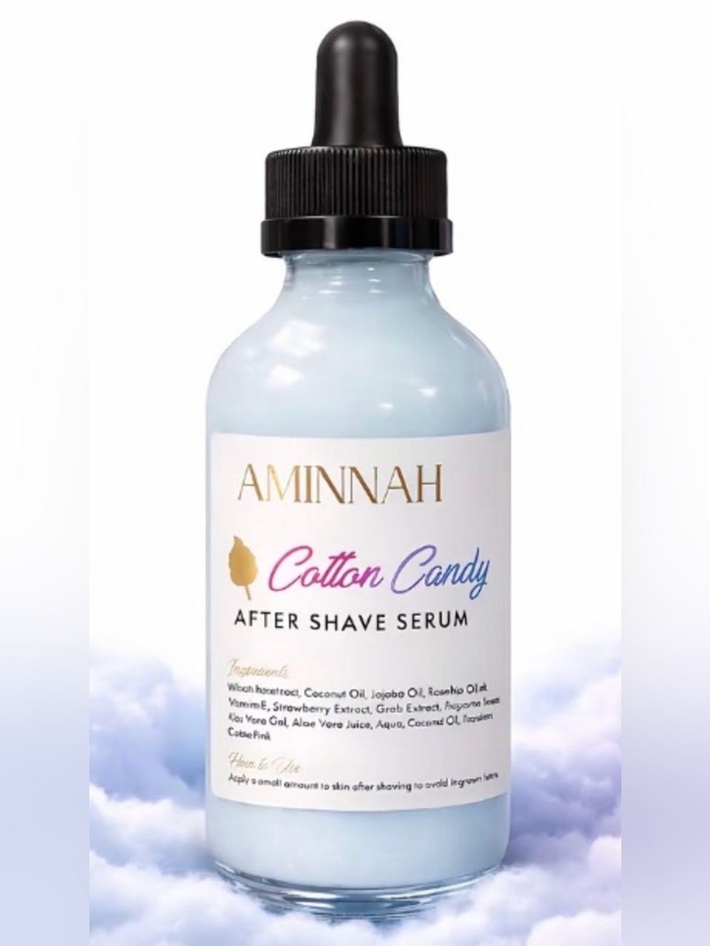 Aminnah Cotton Candy After Shave Serum - Full Size NEW